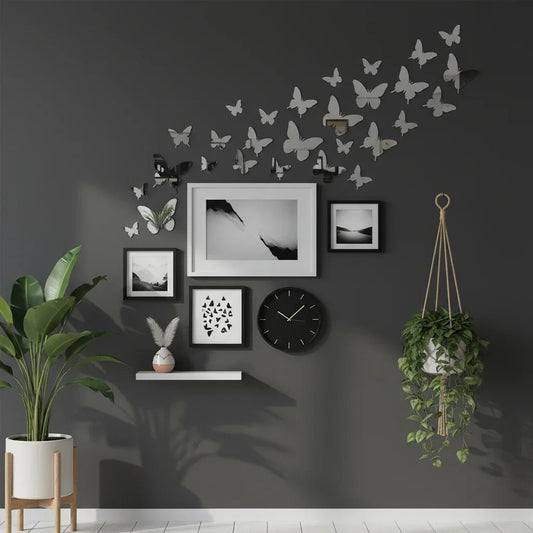 Acrylic Mirror Butterfly Wall Decals - MBENTERPRIZE