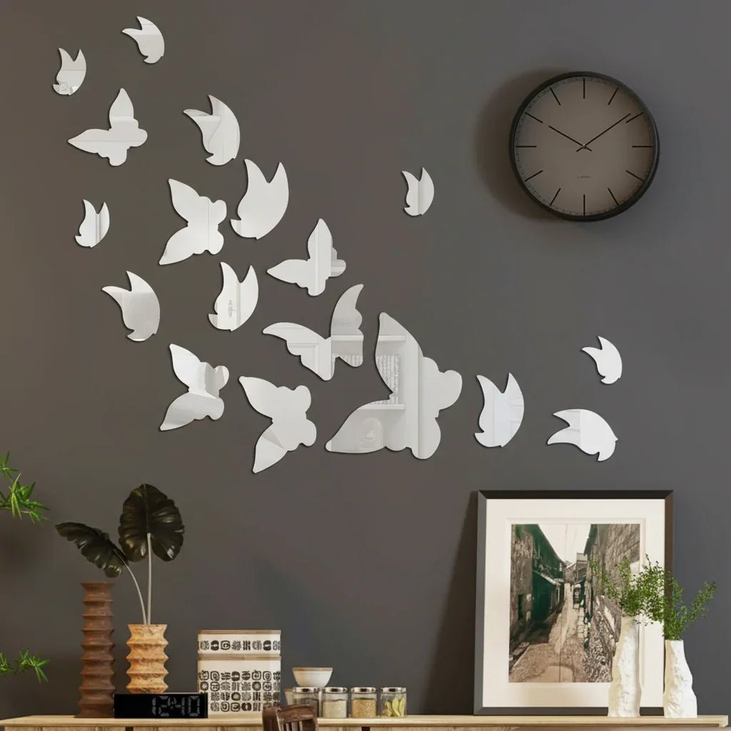 Acrylic Mirror Butterfly Wall Decals - MBENTERPRIZE