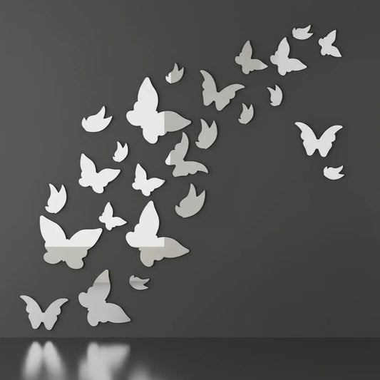 Acrylic Mirror Butterfly Wall Decals - MBENTERPRIZE