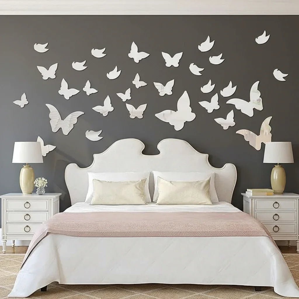 Acrylic Mirror Butterfly Wall Decals - MBENTERPRIZE