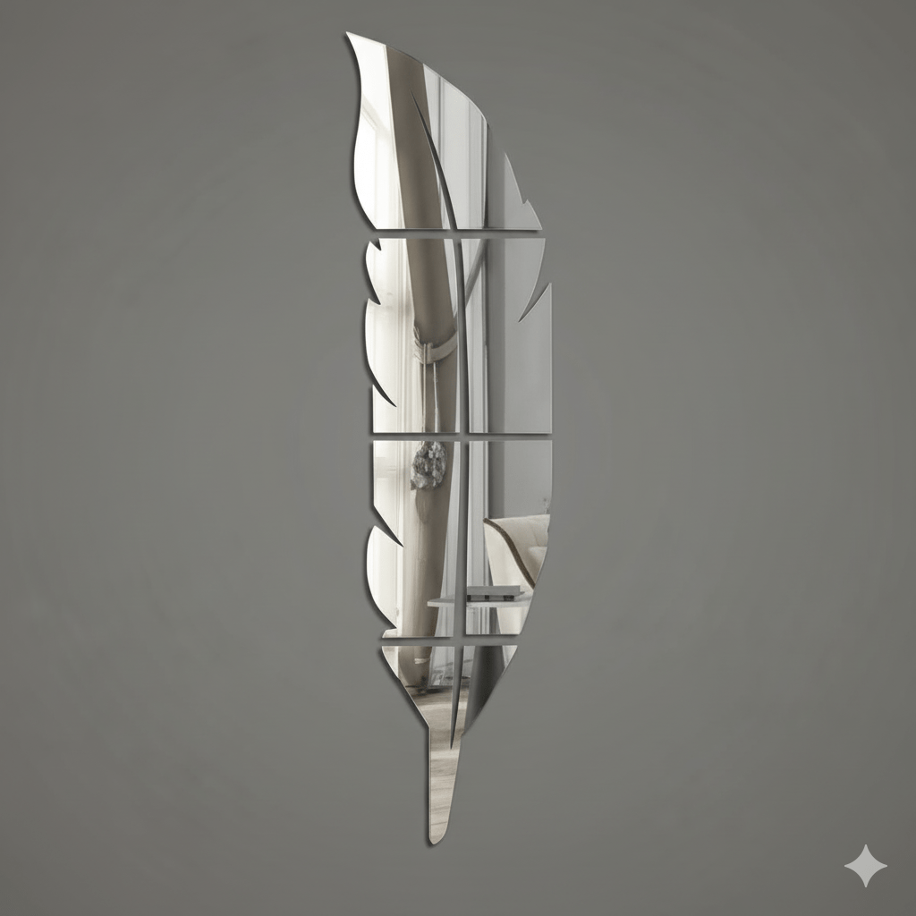 Elegant Leaf Wall Mirror - MBENTERPRIZE