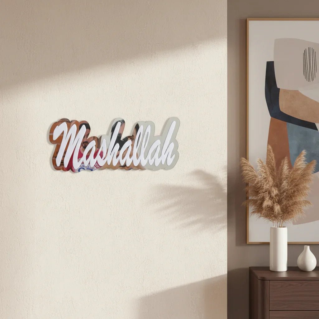 Mashallah Premium Acrylic Mirror Wall Decor - MBENTERPRIZE
