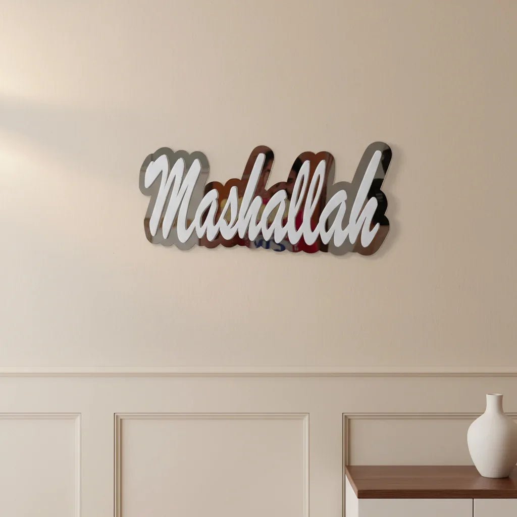 Mashallah Premium Acrylic Mirror Wall Decor - MBENTERPRIZE