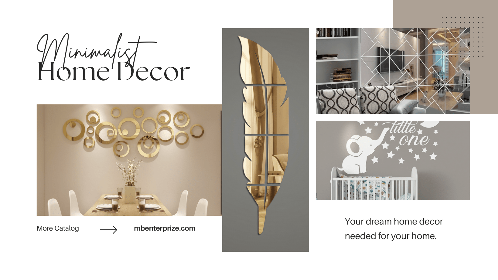 Elegant Leaf Wall Mirror - MBENTERPRIZE