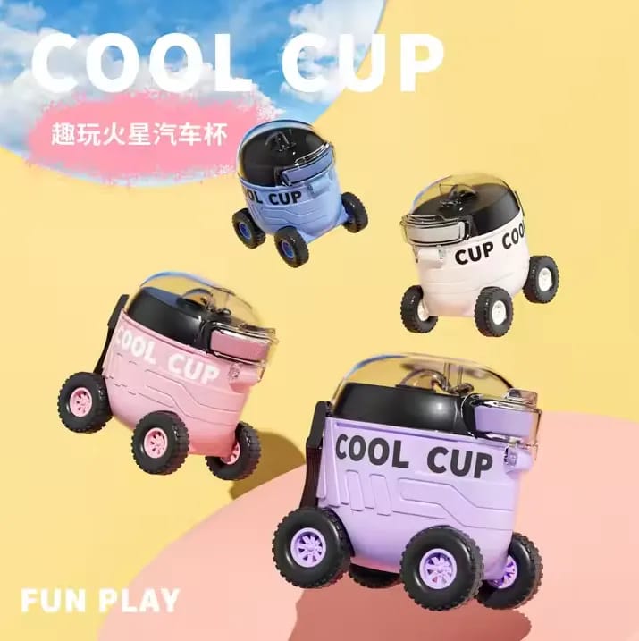 Cool Car Water Bottle | Kids Sipper Cup - MB ENTERPRIZE - 