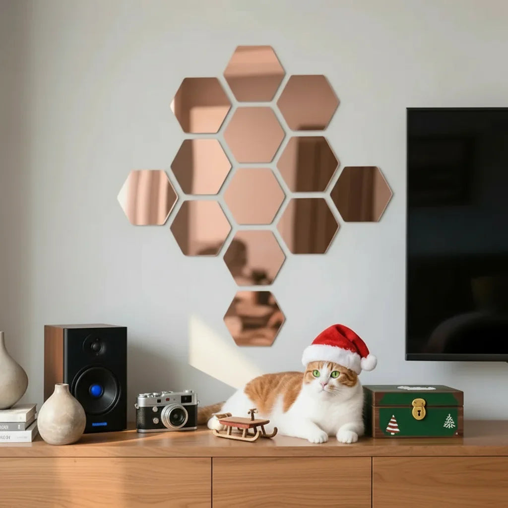 Hexagonal 3D Mirror Tiles
