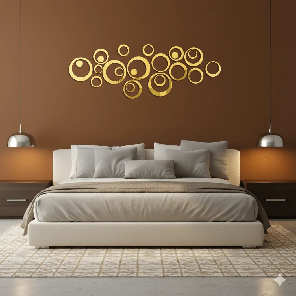 Acrylic Circle Ring Mirror Wall Decor - MBENTERPRIZE