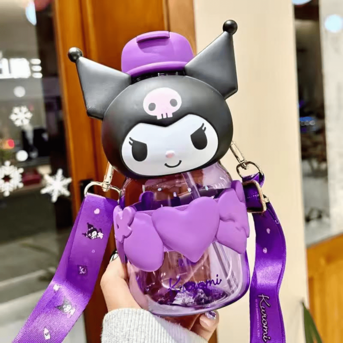 ✨ Make Hydration Fun! Cute Character Water Bottle – Adorable Character Water Bottle for Girls (with Long Strap) - MB ENTERPRIZE - 