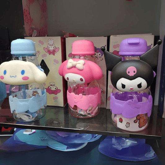 ✨ Make Hydration Fun! Cute Character Water Bottle – Adorable Character Water Bottle for Girls (with Long Strap) - MB ENTERPRIZE - 