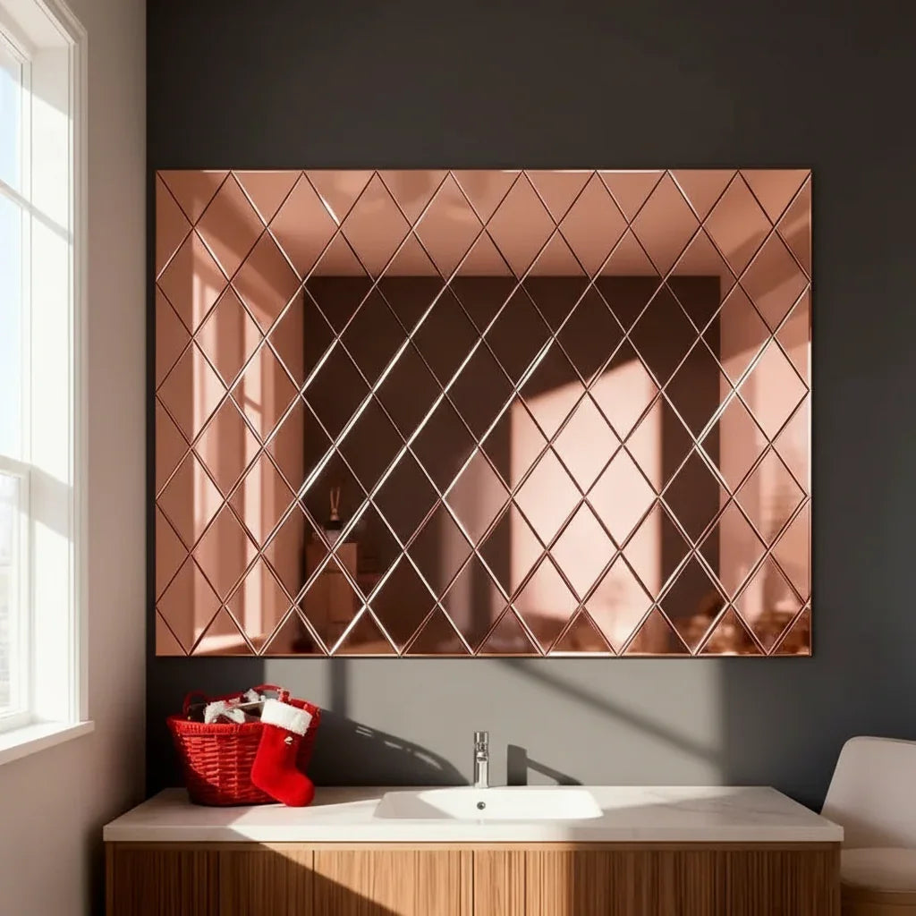 3D Ploygon Acrylic Mirror Wall Sticker