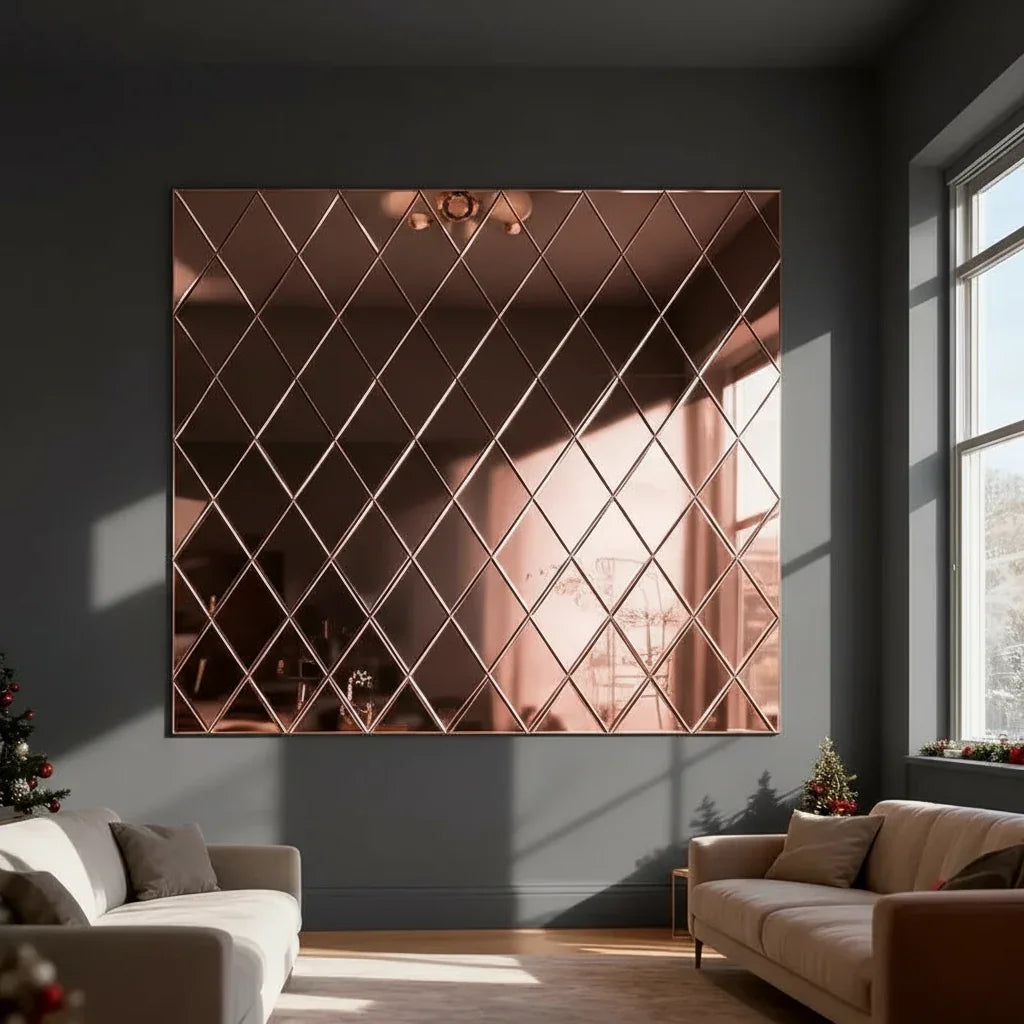 3D Ploygon Acrylic Mirror Wall Sticker