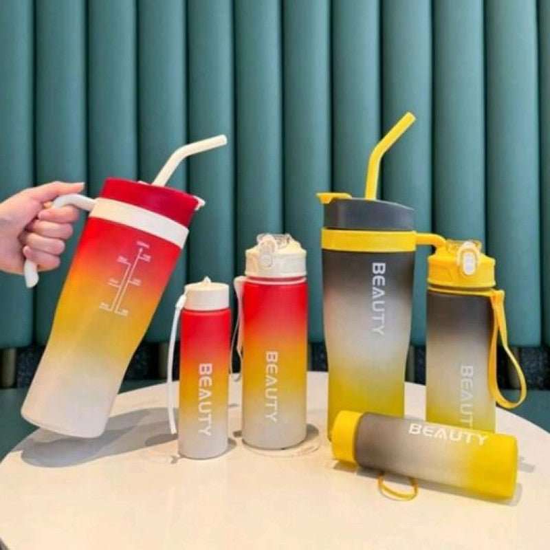 Premium 3 - in - 1 Beauty Water Bottle with Handle - MB ENTERPRIZE - 