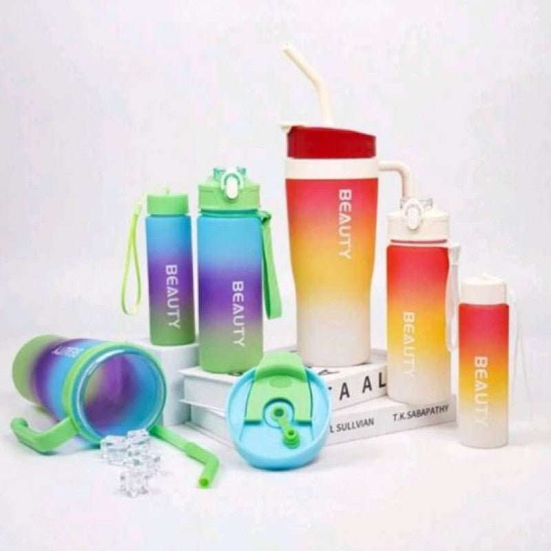 Premium 3 - in - 1 Beauty Water Bottle with Handle - MB ENTERPRIZE - 