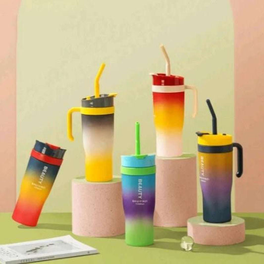 Premium 3 - in - 1 Beauty Water Bottle with Handle - MB ENTERPRIZE - 