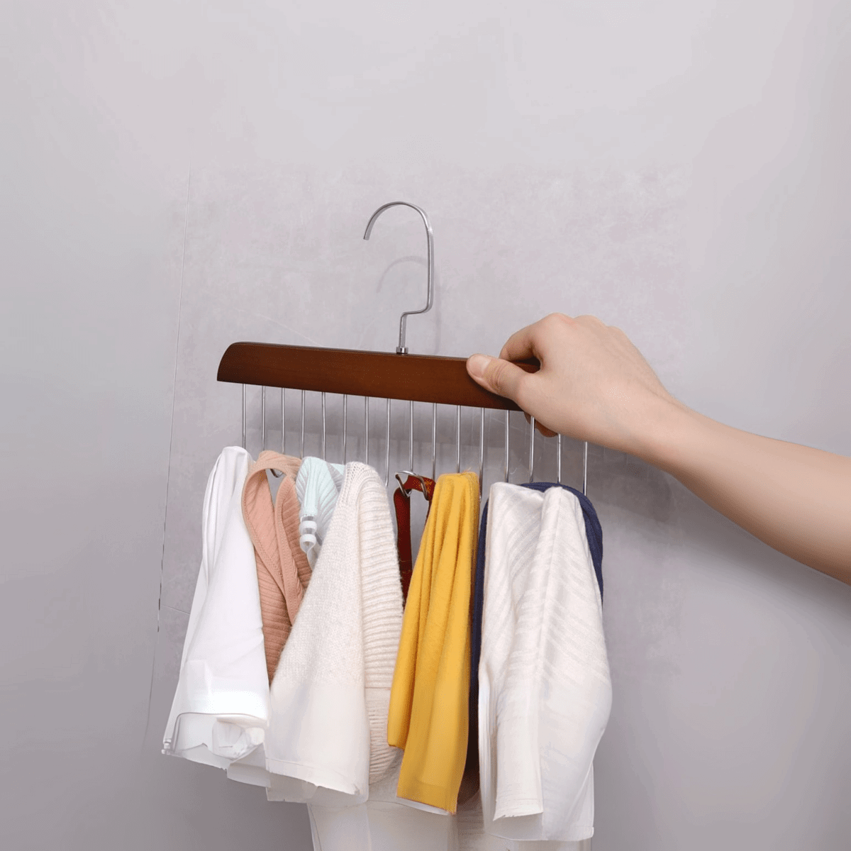 Premium 8 - Hook Wooden Hanger – Space Saving Wall Organizer | MBEnterprize - MB ENTERPRIZE - 