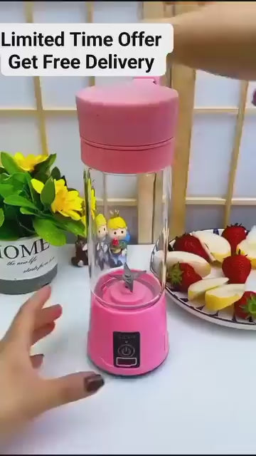 Portable Juicer Cup & Smoothie Maker - Compact & Rechargeable