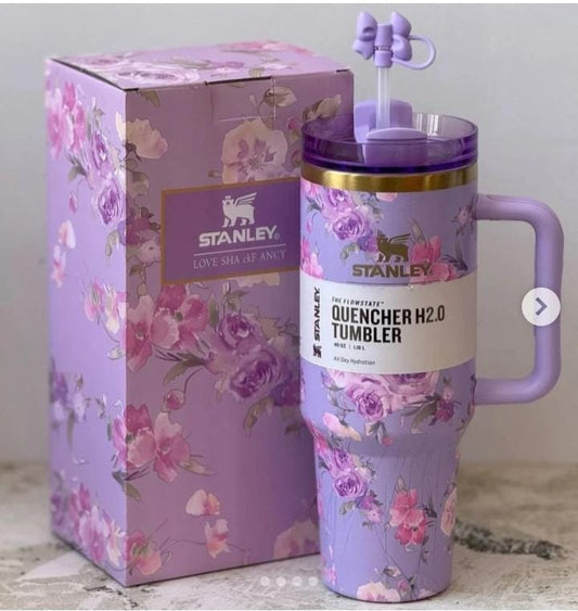 Stanley Steel 40oz Quencher H2.0 Flowstate Tumbler - MB ENTERPRIZE - Purple - 