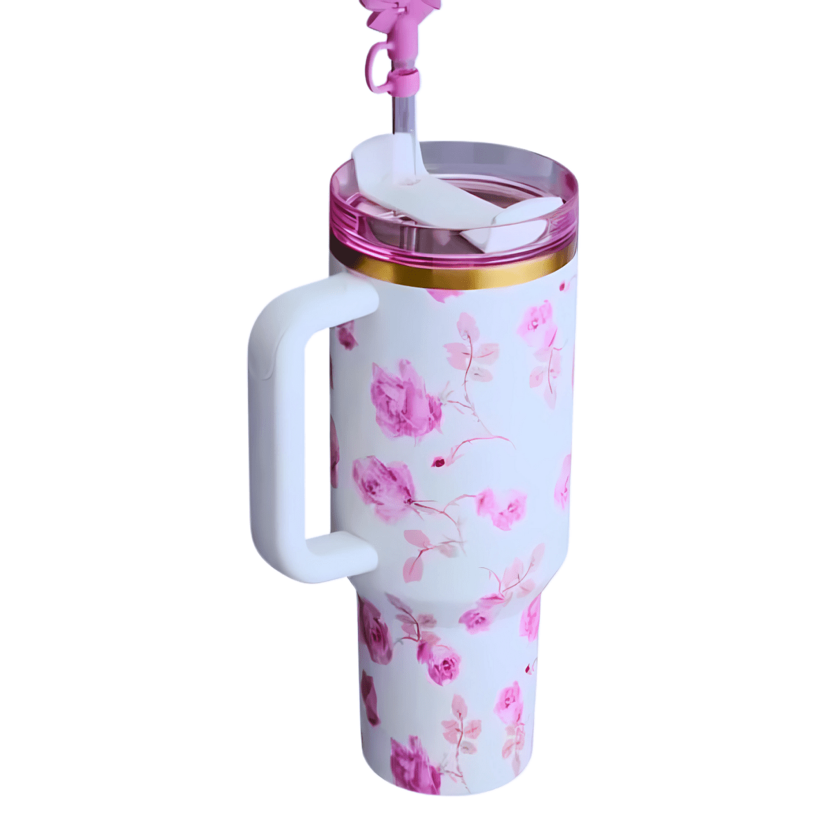 Stanley x LoveShackFancy Quencher | 40 OZ - Ribbon Rosa (Limited Edition) - MB ENTERPRIZE - 