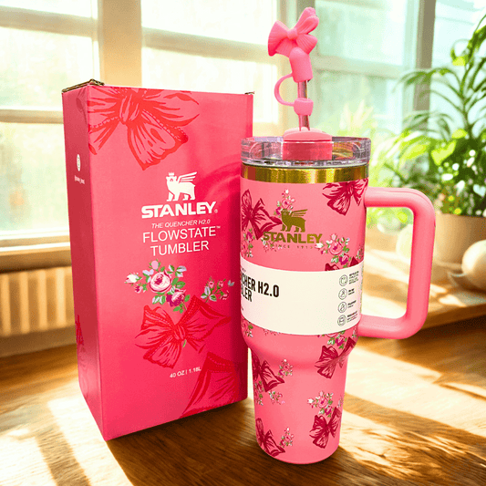 Stanley x LoveShackFancy Quencher – 40oz Pink Floral (Classic Edition) - MB ENTERPRIZE - 