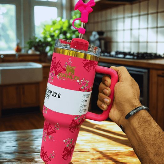 Stanley x LoveShackFancy Quencher – 40oz Pink Floral (Premium Edition) - MB ENTERPRIZE - 